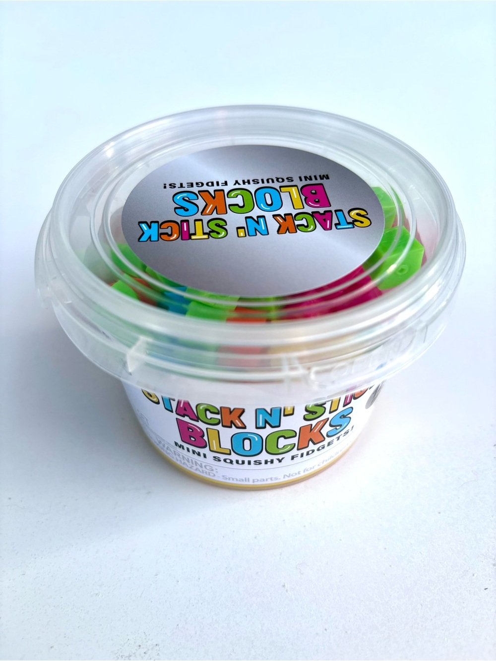 Viral Rare Crazy Fun Stack N' Stick Blocks Mini Squishy Fidgets - Picture 6 of 7
